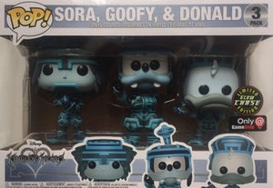 Funko Pop! Disney - Kingdom Hearts - Sora, Goofy, & Donald (Tron 3-Pack) (Chase) Glow In The Dark - Sweets and Geeks