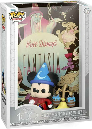 Funko Pop! Movie Posters: Disney's Fantasia - Sorcerer's Apprentice Mickey with Broom #07 - Sweets and Geeks