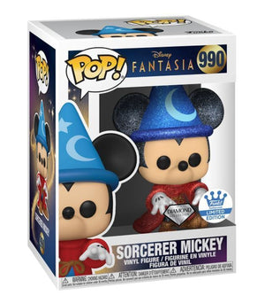 Funko POP! Disney: Fantasia - Sorcerer Mickey (Diamond Exclusive) #990 - Sweets and Geeks