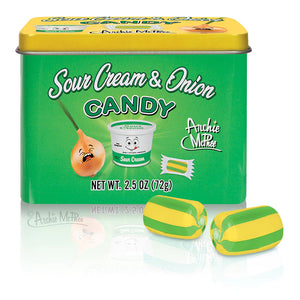 Sour Cream and Onion Candy Tin - Sweets and Geeks