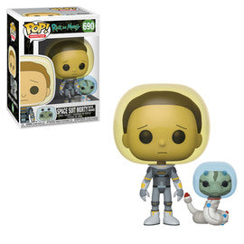 Funko Pop! Rick and Morty - Space Suit Morty with Snake #690 - Sweets and Geeks
