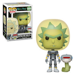 Funko Pop! Rick and Morty - Space Suit Rick with Snake #689 - Sweets and Geeks