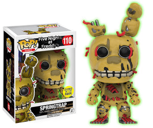 (DAMAGED) Funko Pop! Games : Five Nights at Freddy's - Springtrap (Glows In The Dark) #110 - Sweets and Geeks
