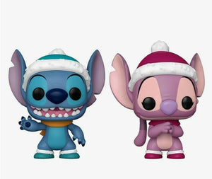 Funko Pop! Disney: Lilo & Stitch - Stitch & Angel (Winter) (Hot Topic Exclusive) (2-Pack) - Sweets and Geeks