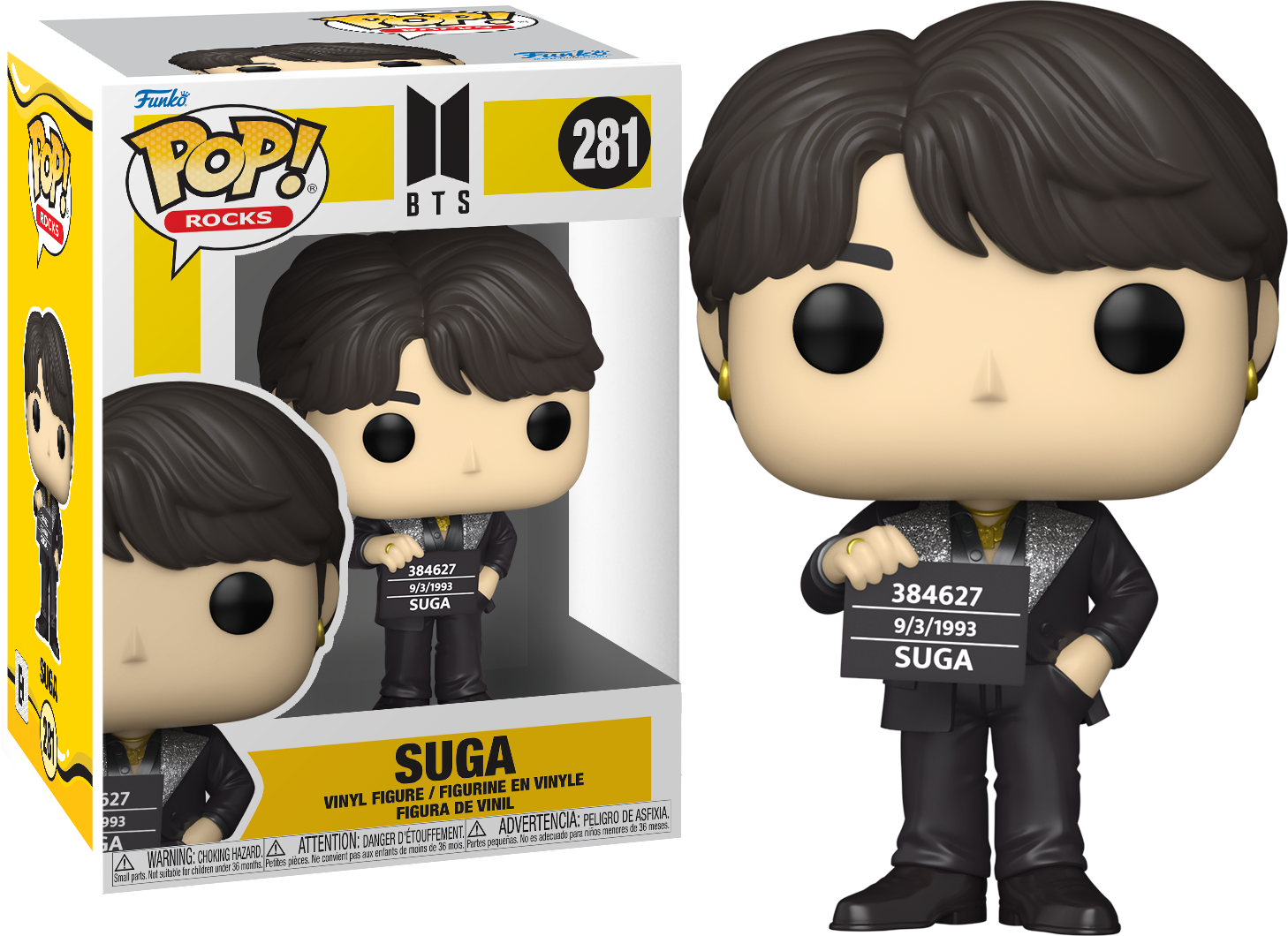 Funko Pop Rocks BTS Suga Butter 281 Sweets and Geeks