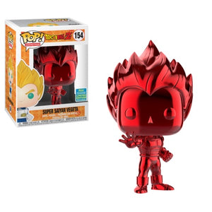 Funko Pop! Dragon Ball Z - Super Saiyan Vegeta (Red Chrome) [Summer Convention] #154 - Sweets and Geeks