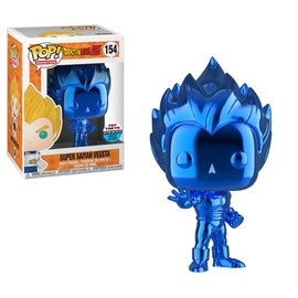 Funko Pop! Animation Dragonball Z Super Saiyan Vegeta Blue Chrome Toy Tokyo Figure #154 - Sweets and Geeks