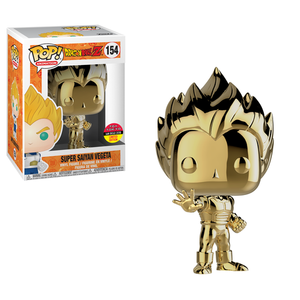 Funko Pop Animation: DBZ - Super Saiyan Vegeta (Gold Chrome) (TTSD) #154 - Sweets and Geeks