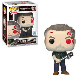 Funko POP Movies: Terminator Dark Fate - T-800(Battle) #821 - Sweets and Geeks