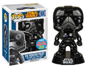 (DAMAGED BOX) Funko Pop Movies: Star Wars - TIE Fighter Pilot (Chrome Metallic) (NYCC 2015 Exclusive) #51 - Sweets and Geeks