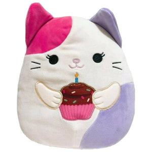 Squishmallows - 8" Carlota the Birthday Cat Plush - Sweets and Geeks