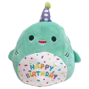 Squishmallows - 8" Sharon the Birthday Shark Plush - Sweets and Geeks