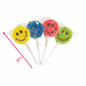Teeny Happy Face Lollipops - Sweets and Geeks