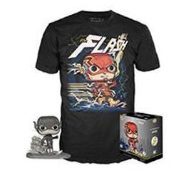 Funko Pop Tees: Heroes - The Flash (Jim Lee Deluxe) (Black & White) and Flash Tee - Sweets and Geeks