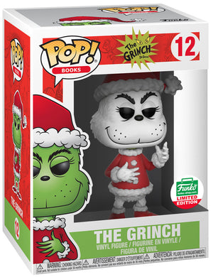Funko Pop! Books: The Grinch - The Grinch (Black & White) (Funko Shop) #12 - Sweets and Geeks