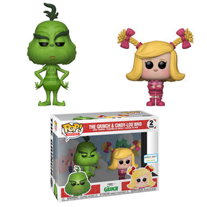 Funko Pop! Movies: Dr. Seuss - The Grinch & Cindy-Lou Who (Barnes & Noble) (2-Pack) - Sweets and Geeks