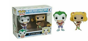 Funko Pop Heroes: DC Super Heroes - The Joker [Beach] & Harley Quinn (Hot Topic) 2-Pack - Sweets and Geeks