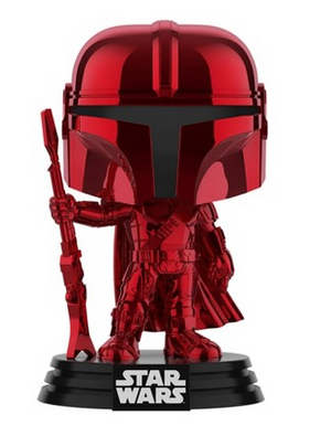 Funko Pop! Star Wars - The Mandalorian (Red Chrome) #345 - Sweets and Geeks