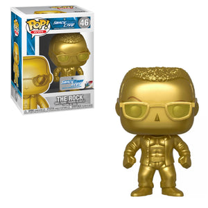 Funko POP! WWE: Smackdown Live - The Rock (Gold) #46 - Sweets and Geeks