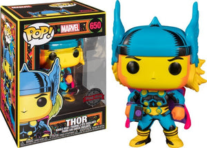 Funko Pop! Heroes: Marvel - Thor (Black Light Series) (Special Edition Exclusive) #650 - Sweets and Geeks