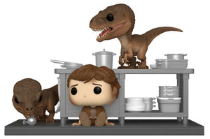 Funko Pop Town: Jurassic Park - Tim Murphy with Velociraptors #1199 - Sweets and Geeks