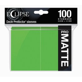Ultra Pro Sleeves Eclipse Matte Lime Green 100-Count - Sweets and Geeks