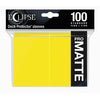 Ultra Pro Sleeves Eclipse Matte Lemon Yellow 100-Count - Sweets and Geeks
