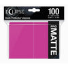 Ultra Pro Sleeves Eclipse Matte Hot Pink 100-Count - Sweets and Geeks