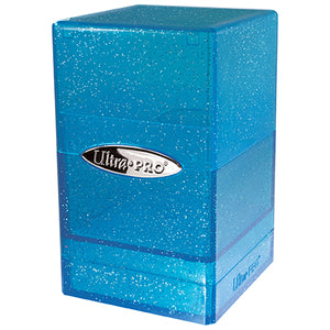 Ultra Pro Satin Tower Glitter Blue - Sweets and Geeks
