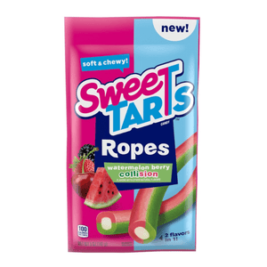 Sweetarts Collision Watermelon Berry Ropes 5oz Peg Bag - Sweets and Geeks