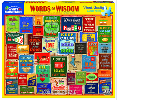 Words Of Wisdom 1000 Piece Jigsaw Puzzle - Sweets and Geeks