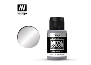 Vellejo - Metal Color Airbrush Acrylic Paint (32ml) - Chrome (77.707) - Sweets and Geeks
