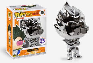 Funko POP! Animation: Dragon Ball Z - Vegeta (Chrome Funimation Exclusive) #10 - Sweets and Geeks