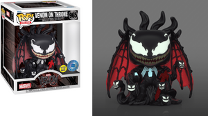 Funko Pop! Deluxe: Marvel Venom - Venom On Throne (Glow in the Dark) (6 inch) (Pop in a Box) #965 - Sweets and Geeks