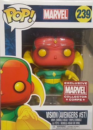 Funko Pop Heroes: Marvel - Vision (Avengers #57) (Collector Corps) #239 - Sweets and Geeks