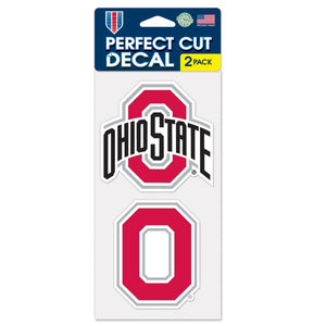 Ohio State Buckeyes 2 Pk Color Decal Set - Sweets and Geeks