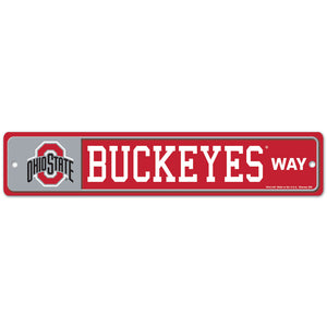 Ohio State Buckeyes 4" X 19" Street Sign - Sweets and Geeks