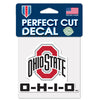 Ohio State Buckeyes 4" x 4" Slogan Logo DieCut Decal - Sweets and Geeks