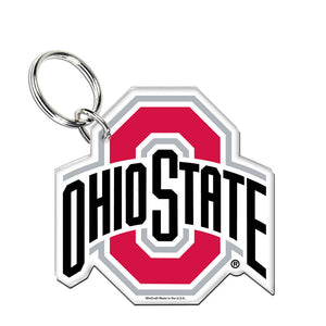 Ohio State Buckeyes Premium Acrylic Logo Keychain - Sweets and Geeks