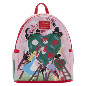 Alice in Wonderland Painting the Roses Red Mini Backpack - Sweets and Geeks