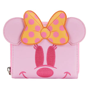 Pastel Ghost Minnie Mouse Glow-in-the-Dark Zip Around Wallet - Sweets and Geeks
