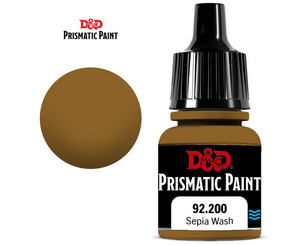 Dungeons & Dragons: Prismatic Paint - Sepia Wash (8ml) - Sweets and Geeks