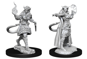 Dungeons & Dragons Nolzur's Marvelous Unpainted Miniatures W15 - Tiefling Sorcerer - Sweets and Geeks