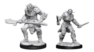 Dungeons & Dragons Nolzur's Marvelous Unpainted Miniatures W15 - Bugbear Barbarian and Rogue - Sweets and Geeks