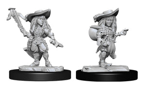Pathfinder Deep Cuts Unpainted Miniatures W15 - Female Gnome Bard - Sweets and Geeks