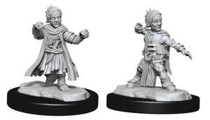 Pathfinder Deep Cuts Unpainted Miniatures W15 - Male Halfling Monk - Sweets and Geeks