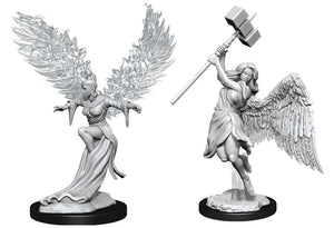 Pathfinder Deep Cuts Unpainted Miniatures W15 - Balisse and Astral Deva - Sweets and Geeks