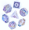 White Quartz (Rainbow Pattern) Semi-Precious Gemstone Dice - Sweets and Geeks