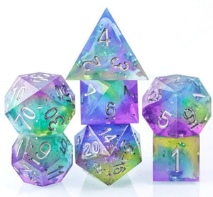 Color Mixing Rainbow Glitter Dice (Sharp Handmade) - Sweets and Geeks