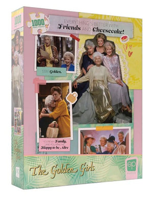 The Golden Girls “Everything’s Better with Friends and Cheesecake” 1000 Piece Puzzle - Sweets and Geeks